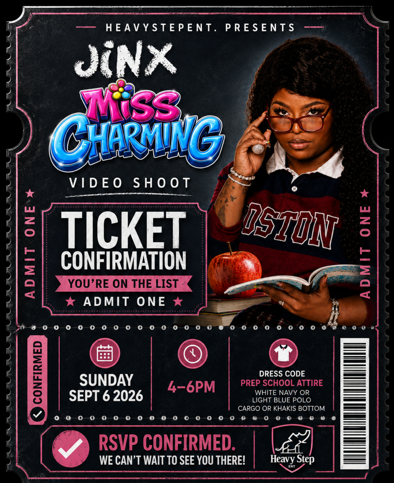 Ms. Charming Video Shoot